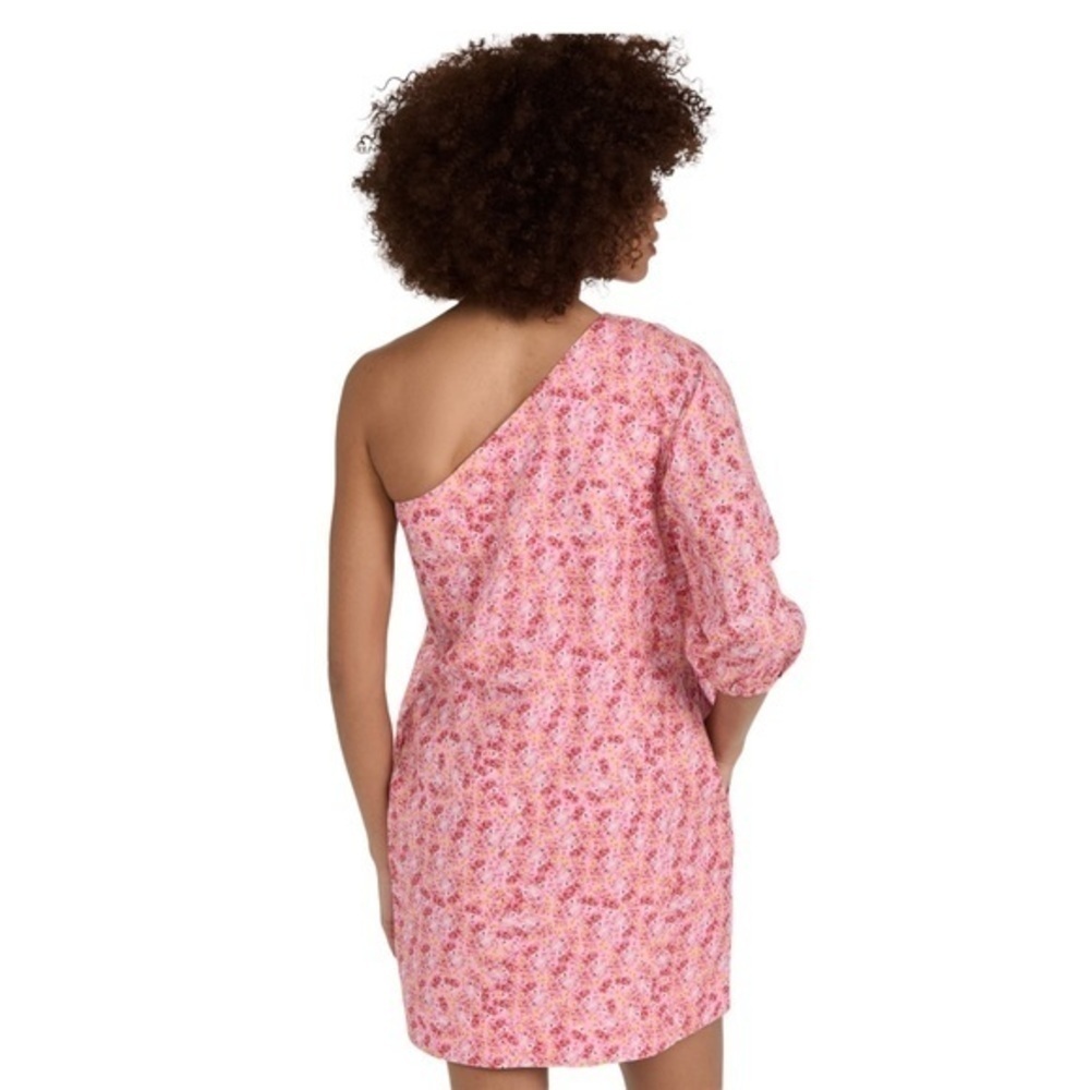 Something Navy Mini Floral One Shoulder Dress Pink/Floral - Picture 2 of 4